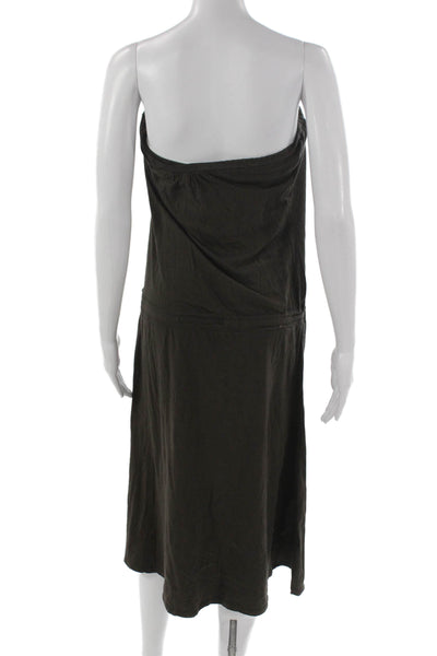 Standard James Perse Women Off Shoulder Sundress Brown Long Sleeveless Size 3
