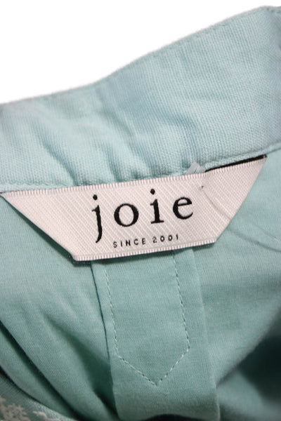 Joie Womens Shift Dress Green V-Neck Long Sleeve Size L