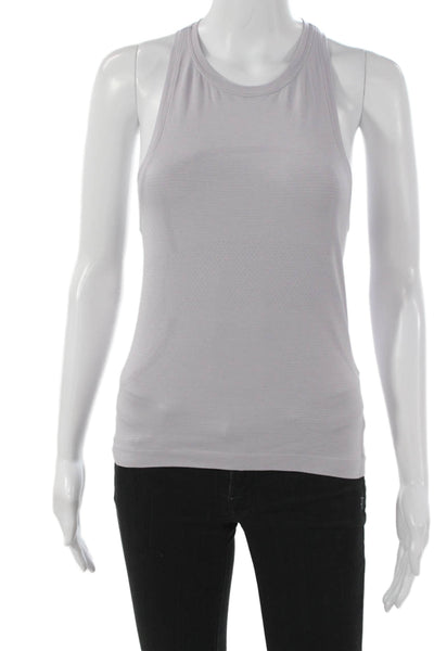 Lululemon Womens Basic Sleeveless Tank Purple High Neck Nylon Size 4