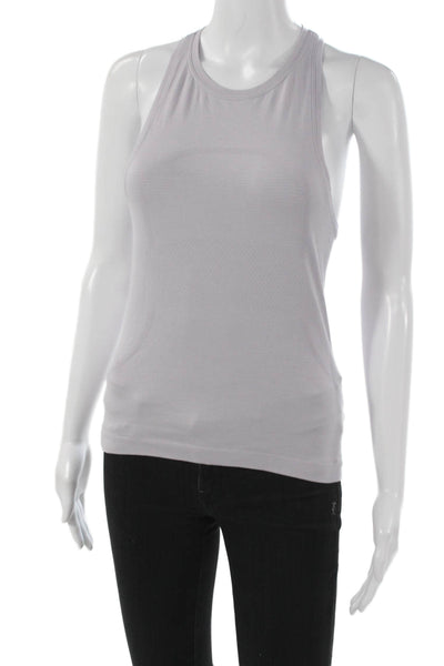 Lululemon Womens Basic Sleeveless Tank Purple High Neck Nylon Size 4