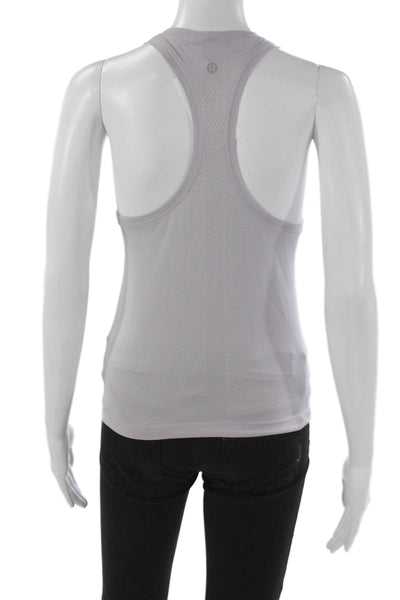 Lululemon Womens Basic Sleeveless Tank Purple High Neck Nylon Size 4