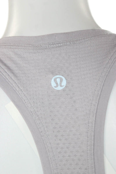 Lululemon Womens Basic Sleeveless Tank Purple High Neck Nylon Size 4
