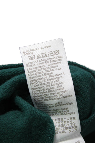 J Crew Womens Basic Green Crewneck Pullover Sweatshirt Long Sleeve Size XS
