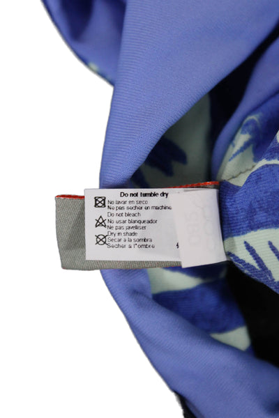 Maaji Womens Colorblock Blue Polyester Bikini Beach Size L