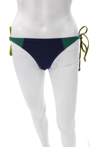 Xirena Women Multicolor Colorblock Nylon Bikini Bottoms Size L