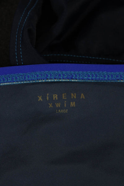 Xirena Women Multicolor Colorblock Nylon Bikini Bottoms Size L