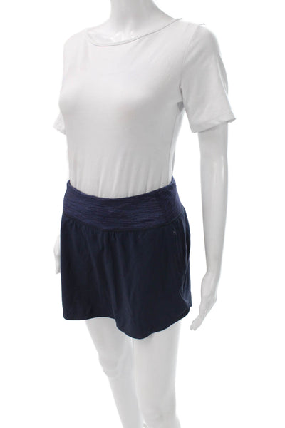 Outdoor Voices Womens Athletic Skort Blue Recycled Polyester Short Size S