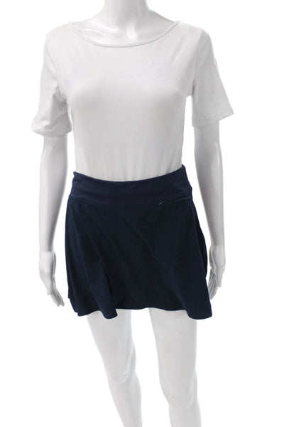 Lululemon Women Athletic Blue Skort Pull On Nylon Short Size 4