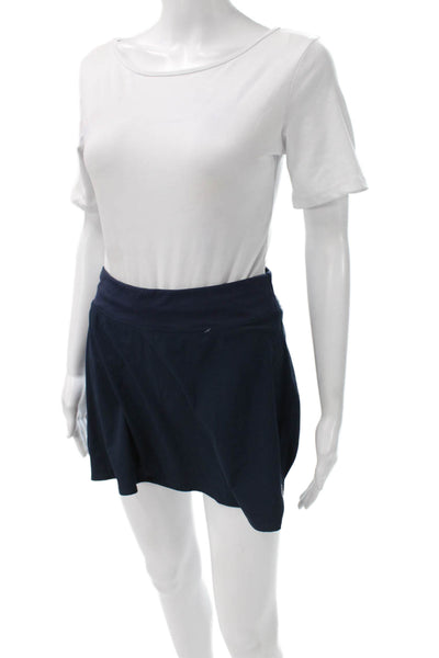 Lululemon Women Athletic Blue Skort Pull On Nylon Short Size 4