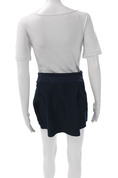 Lululemon Women Athletic Blue Skort Pull On Nylon Short Size 4