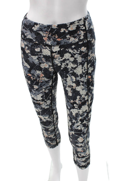 Lululemon Womens Multicolor Floral Capri Leggings Polyester Size 4