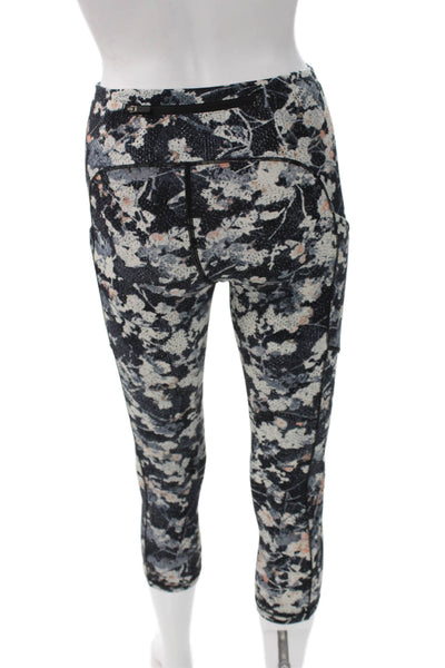 Lululemon Womens Multicolor Floral Capri Leggings Polyester Size 4