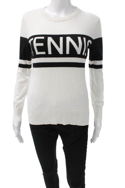 Antonio Melani Womens Pullover Striped Viscose Crew Neck Long Sleeve Size S