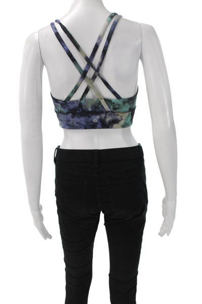 Lululemon Women's Scoop Neck Multicolor Sport Bra Size 4