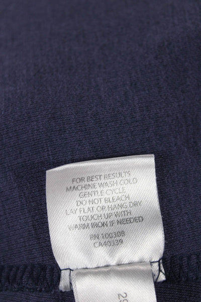 Peter Millar Mens Pullover Sweater Blue Rayon Mock Neck Long Sleeve Size M