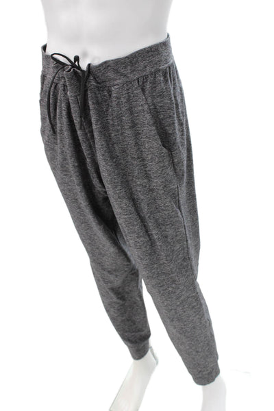 Lululemon Mens Joggers Nylon Flecked Drawstring Gray Size XL