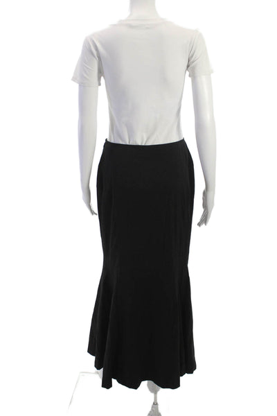 Cami Womens Trumpet Skirt Black Zip Long Size 6