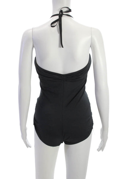 Malia Mills Womens Swimwear One Piece Black Size 8