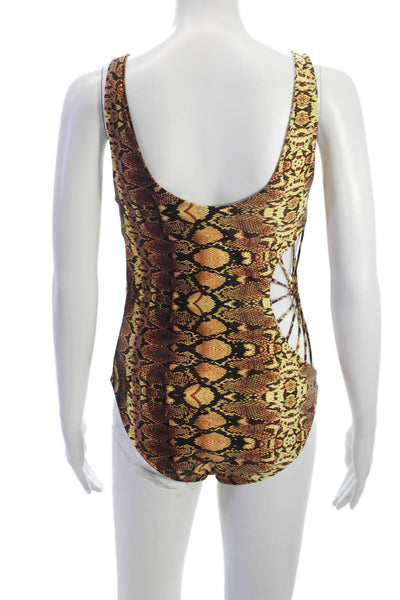 Cami And Jax Womens Animal Print Swimwear One Piece Multicolor Size L