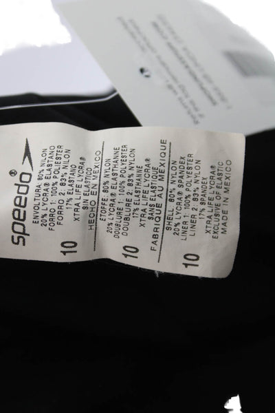 Speedo Women One Piece Swimwear Black Size 10