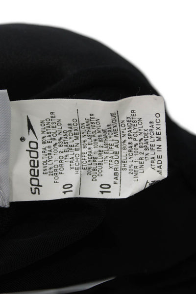 Speedo Women Swimwear One Piece Black Size 10