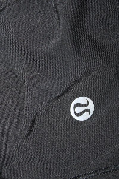 Lululemon Womens High Neck Sleeveless Basic Tank Black Nylon Size 4