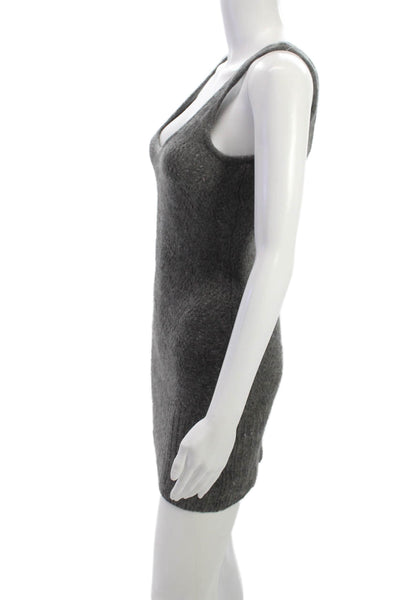 Twelfth Street by Cynthia Vincent Women Gray Cashmere Sweater Dress Size S
