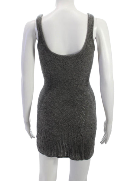 Twelfth Street by Cynthia Vincent Women Gray Cashmere Sweater Dress Size S
