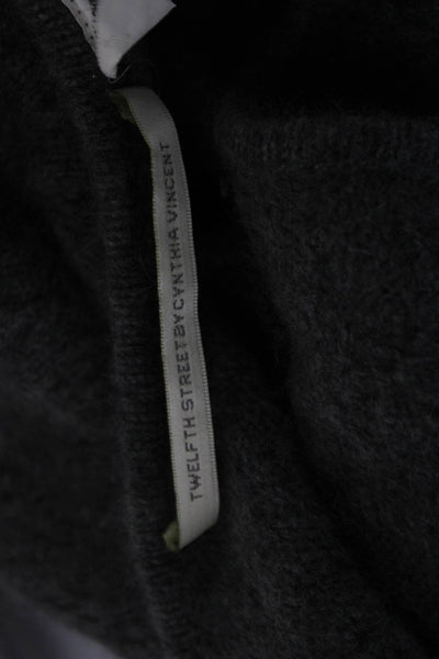 Twelfth Street by Cynthia Vincent Women Gray Cashmere Sweater Dress Size S