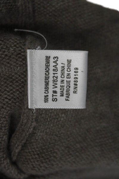 Generra Womens Mini Dress Brown 100% Cashmere V-Neck Sleeveless Pullover Size L