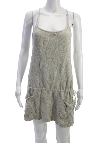 Paul & Joe Womens Mini Wool Sleeveless Scoop Neck Gray Dress Size 2