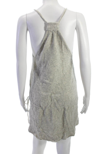 Paul & Joe Womens Mini Wool Sleeveless Scoop Neck Gray Dress Size 2