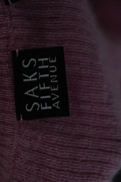 Saks Fifth Avenue Womens Basic Cashmere Tank Scoop Neck Pink Size L