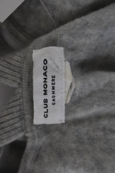 Club Monaco Womens Basic Cashmere V-Neck Sleeveless Tank Gray Size S