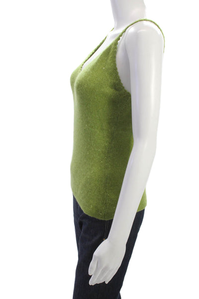 Tandem Women Green V-Neck Camisole Polyamide Blend Size S