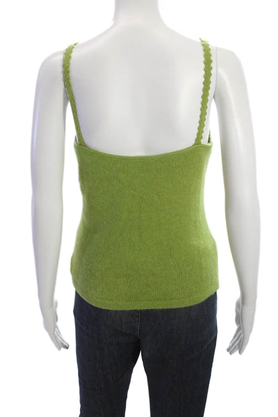 Tandem Women Green V-Neck Camisole Polyamide Blend Size S