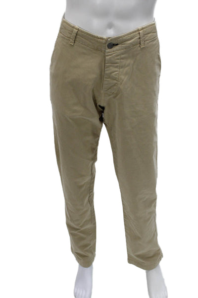 NN07 Mens Chinos Beige Cotton Lycra Button Closure Size 36