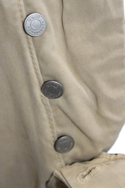 NN07 Mens Chinos Beige Cotton Lycra Button Closure Size 36
