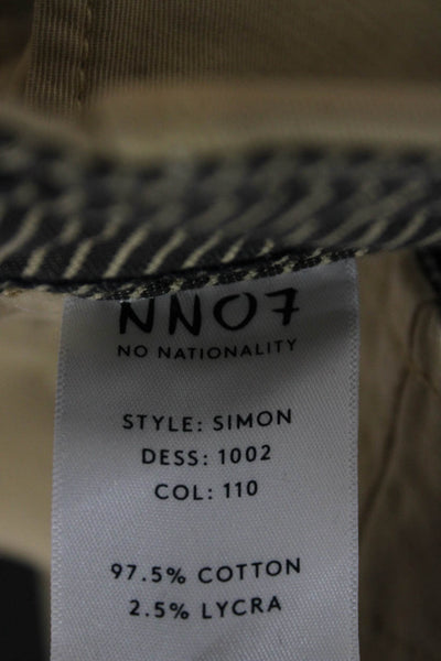 NN07 Mens Chinos Beige Cotton Lycra Button Closure Size 36