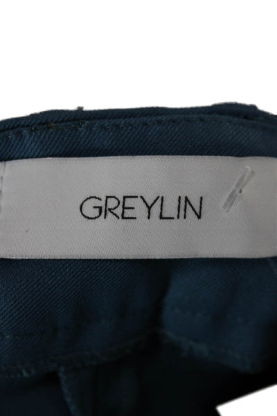 Greylin Anthropologie Womens Blue Dress Pants Zip 96% Polyester Size XS