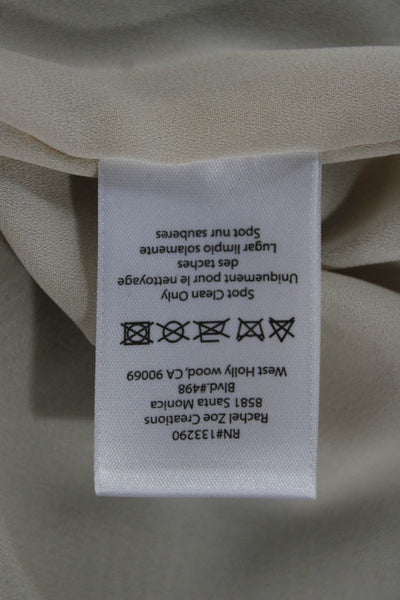 Rachel Zoe Womens Camisole Silver Rayon Scoop Neck Sleeveless Party Size S