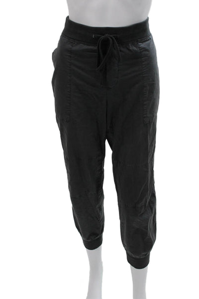 Standard James Perse Womens Joggers Black Cotton Drawstring Size 3