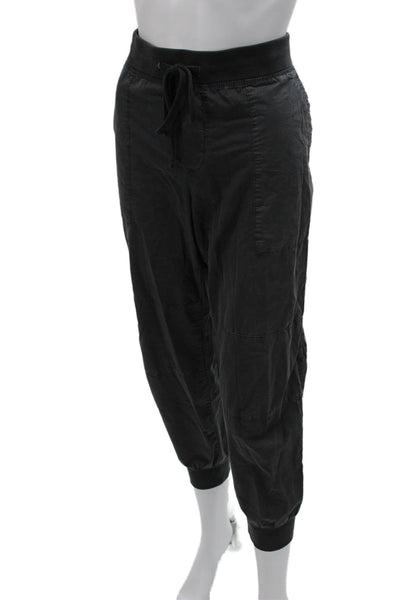 Standard James Perse Womens Joggers Black Cotton Drawstring Size 3