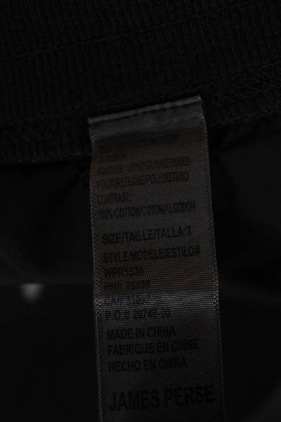 Standard James Perse Womens Joggers Black Cotton Drawstring Size 3