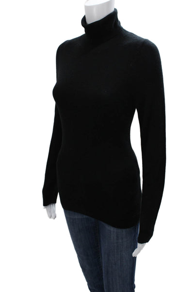 Nili Lotan Womens Turtleneck Pullover Black 70% Wool Size M
