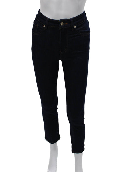 Frame Womens Skinny Jeans Blue Mid Rise Cotton Blend Size 23