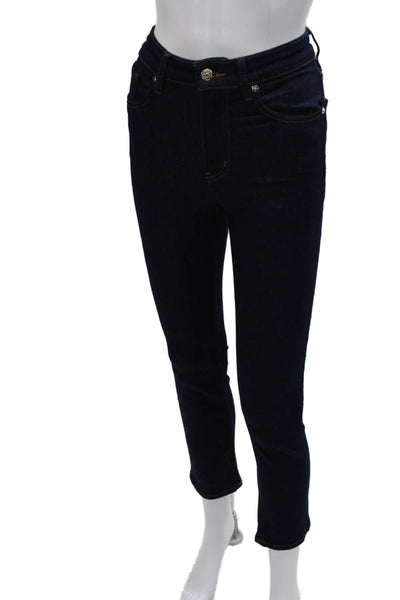 Frame Womens Skinny Jeans Blue Mid Rise Cotton Blend Size 23