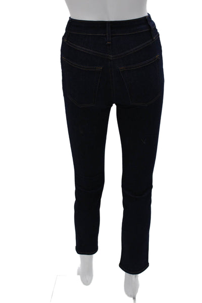 Frame Womens Skinny Jeans Blue Mid Rise Cotton Blend Size 23
