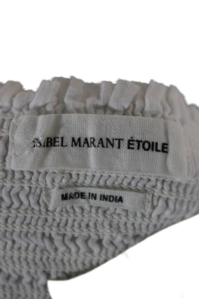 Isabel Marant Etoile Womens White Cotton Mini Skirt Size 36