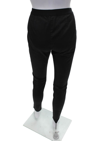 Eileen Fisher Women Ankle Leggings Black Organic Cotton Solid Fall Size XS